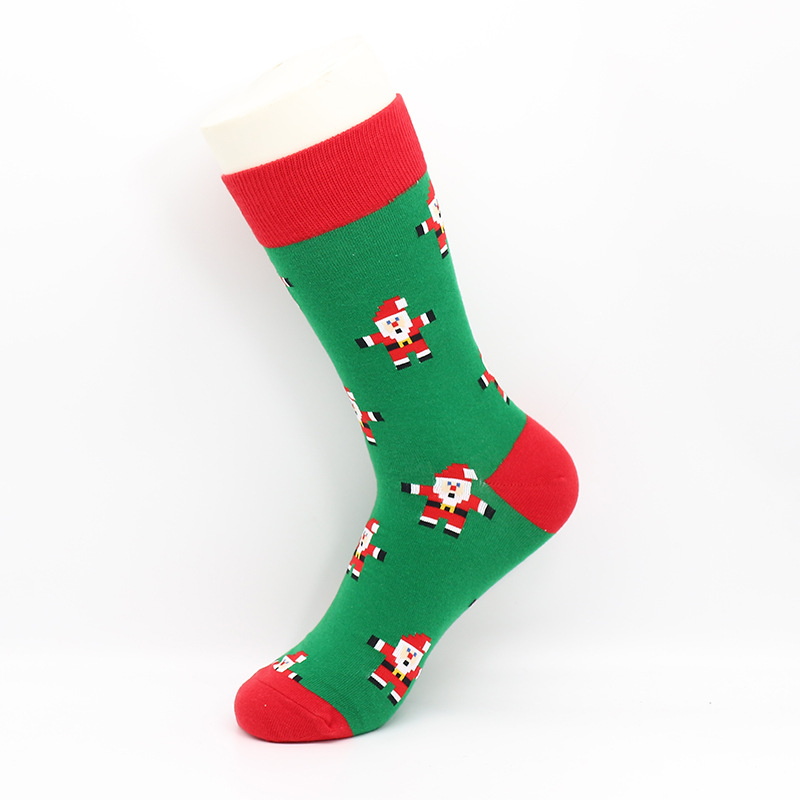 Christmas Stockings Tide Socks Large Size Colorful Crew Cotton Socks Casual Men